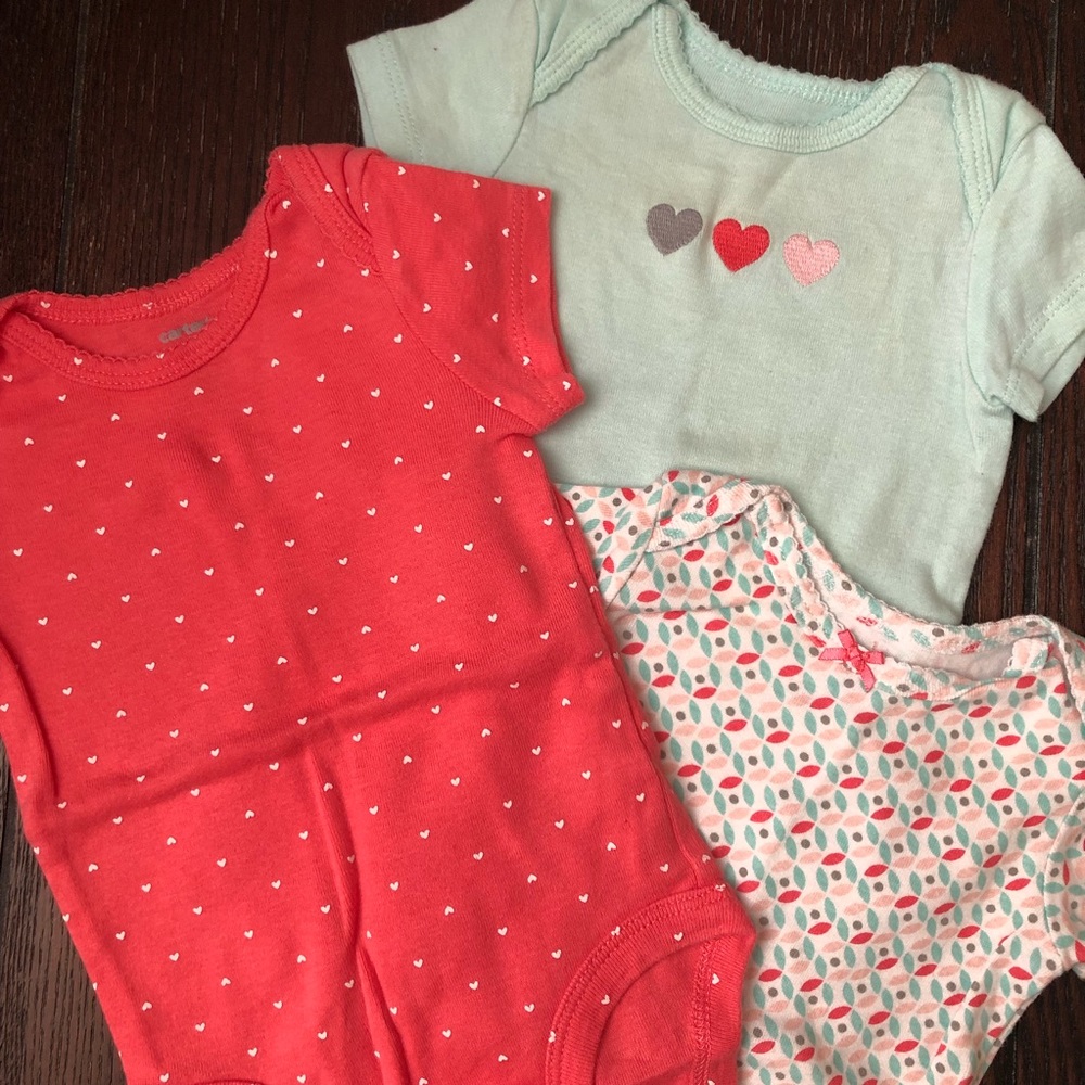 Baby girl onesies bundle of 3